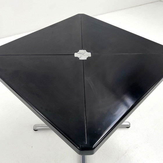 Image 1 of Black Plana Folding Table by Giancarlo Piretti for Castelli, 1970s