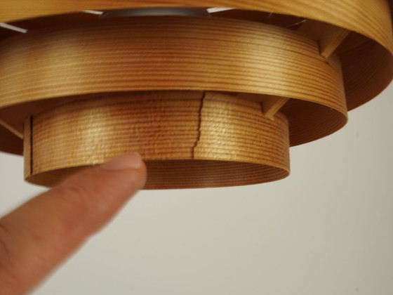 Image 1 of Lampada a sospensione in legno stile Hans Agne Jackobsson design vintage anni '60