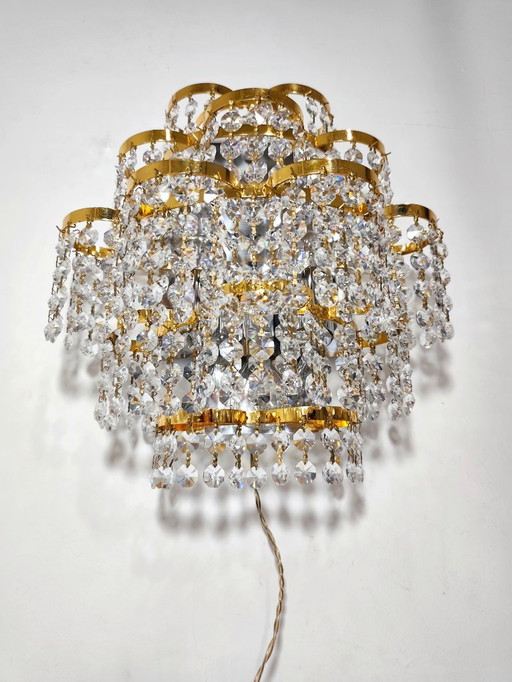 Applique classica in cristallo. Spagna, anni '80.