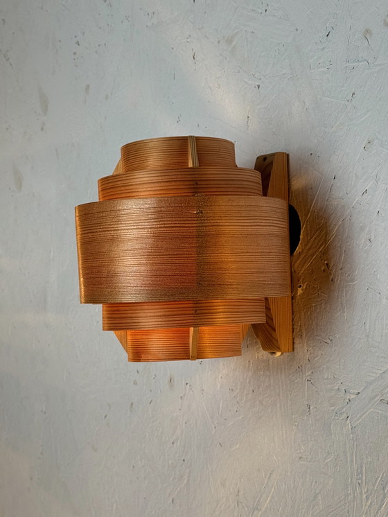 Image 1 of Hans-Agne Jakobsson Wall Lamp V327 – Ellysett Series Beauty in Pine