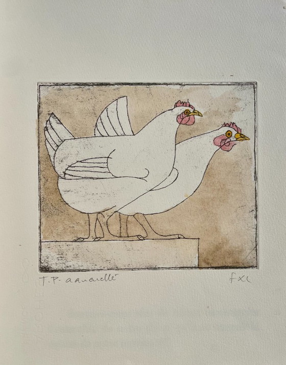 Image 1 of Francois-Xavier Lalanne (1927-2008) La gallina, ensayo único en acuarela