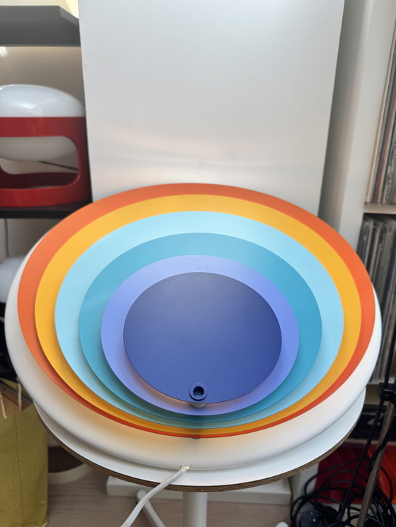 Image 1 of Jo Hammerborg "Diskos" Wall Pop Art Light for Fog & Morup, Danemark 1970 Space Age Mid-Century Modern