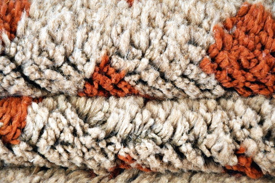 Image 1 of Moroccan Berber Checker Rug – 220 x 163 cm – Grey & Brown