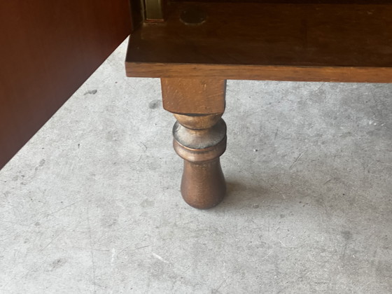 Vintage kaptafel met drieluikspiegel, jaren 50 – Coiffeuse Mid-Century, Ladekasten, Wood, Glass (photo 11 of 15)