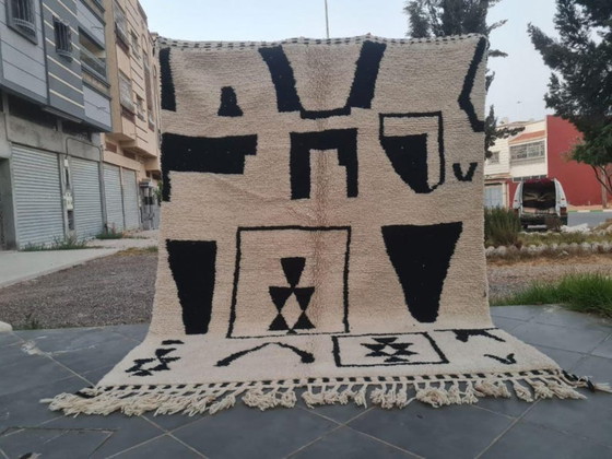 Image 1 of Tapis Beni Ouarain en laine authentique 250cmx150cm