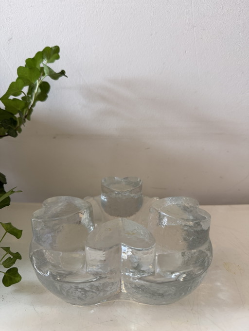 Portavelas brutalista de Georgshütte – decoratieve objecten, Glass