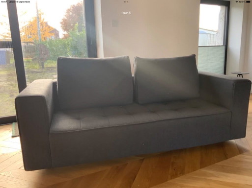 Kilt Sofa aus Touareg-Stoff 190cm / 84cm