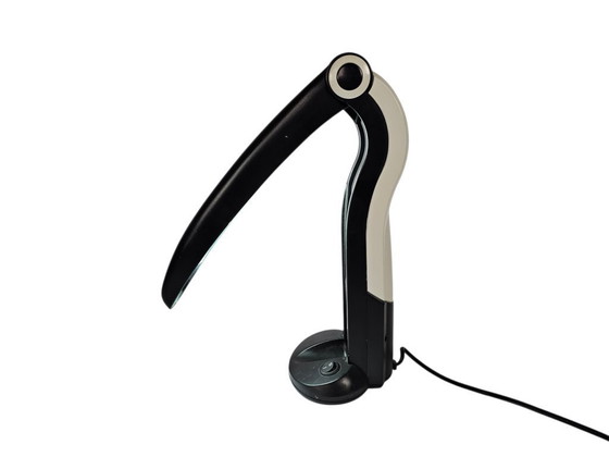 Image 1 of Lampada da tavolo Tucano - pop art - design H.T. Huang - bianco/nero - anni '80