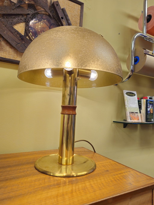 Vintage Messing Tafellamp Bureaulamp Lamp Lampje