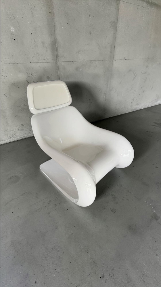 Targa Chair, Klaus Uredat, Lounge Chair, 1970s, Horn, Chairs and lounge chairs, Fiberglass, Skai, Black (photo 10 of 10)