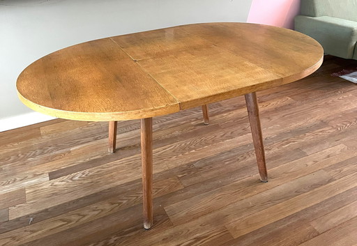 Round Dining Table Extendable Scandinavian Design