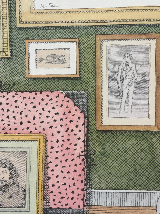 Originele poster van Pierre Le-Tan – Salon du Dessin, Parijs 2003 – Paper (photo 2 of 5)