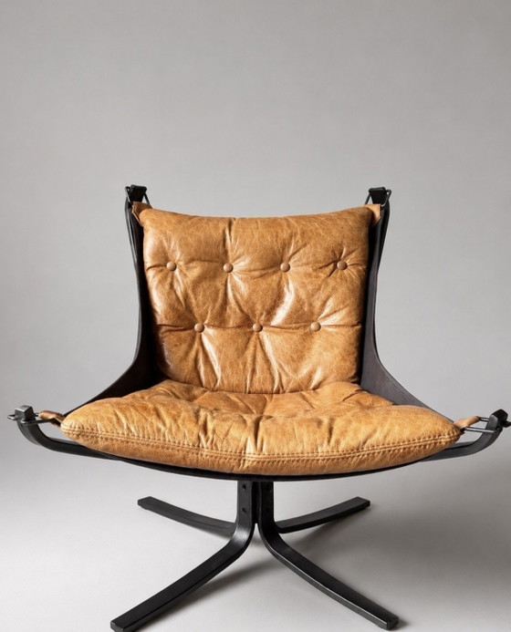 Image 1 of Vintage Falcon stoel van Sigurd Ressell, Vatne Møbler, Noorwegen