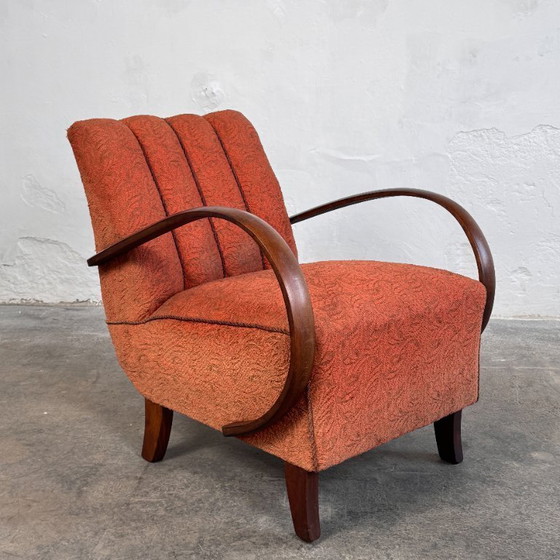 Image 1 of Pareja de sillones Halabala H-410, década de 1930 – Art Déco checoslovaco