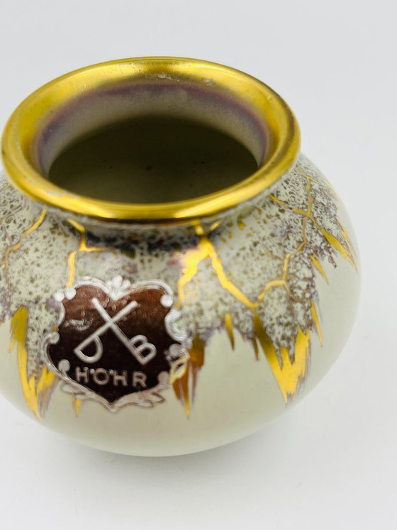 Image 1 of Dümler Breiden Höhr miniature vase, gilded, vintage model