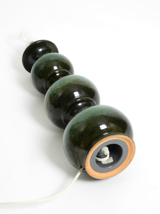 Image 1 of Wunderschöne 1960er Jahre große Tisch- oder Stehlampe aus Keramik in Grün und Schwarz von Kaiser Leuchten