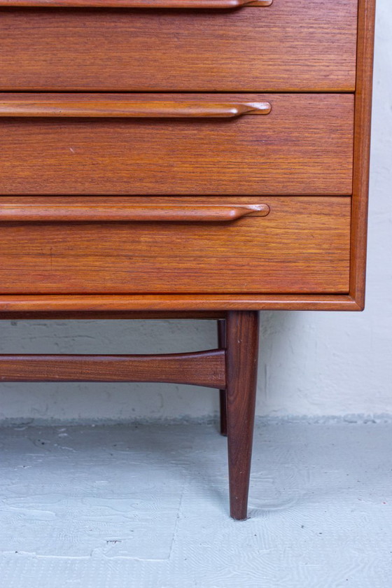 Image 1 of Credenza vintage in teak di Heinrich Riestenpatt, cassettiera danese
