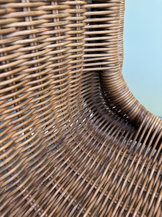 2 sedie da pranzo Dirk Van Sliedregt – Metal, Rattan (photo 5 of 15)