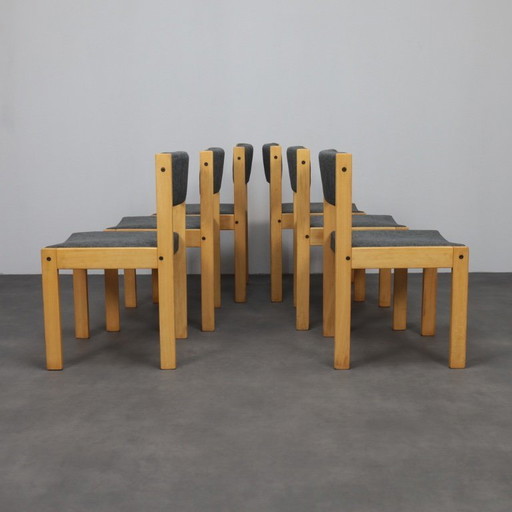 Set di 6 sedie da pranzo di Cees Braakman per Pastoe, anni '70