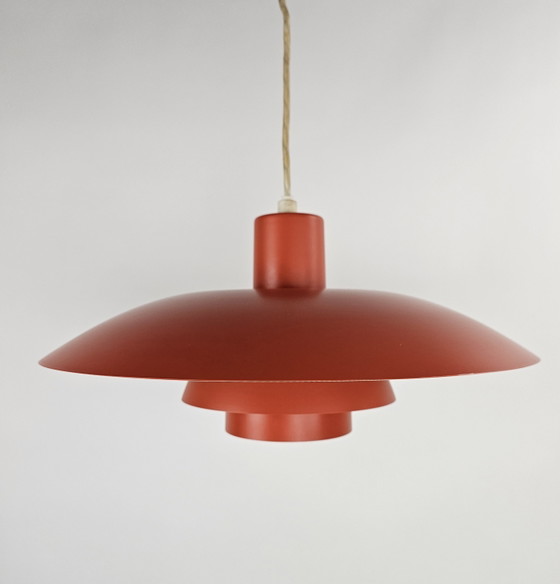 Image 1 of Louis Poulsen PH 4/3 pendant lamp orange metal shades by Poul Henningsen