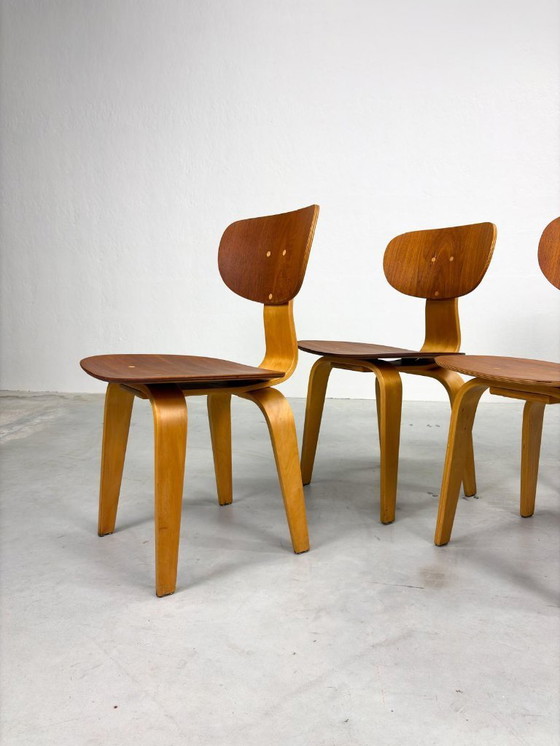 Image 1 of Set Pastoe SB02 Dining Room Chairs by Cees Braakman