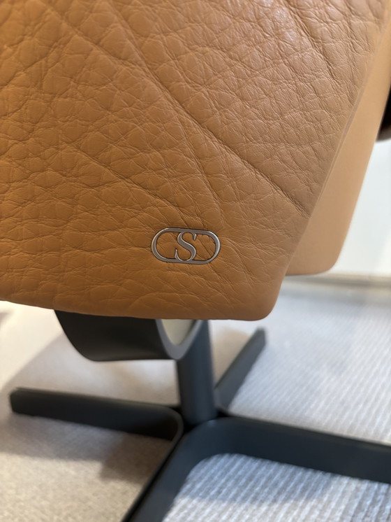 Image 1 of 1x De Sede Recliner + Footstool 0343/01