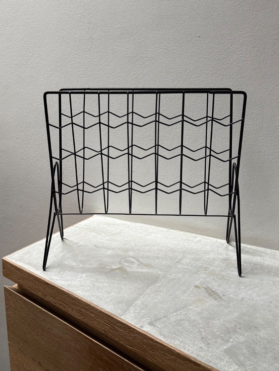 Image 1 of Porte Revues Magazines Années 50 60 Design Vintage Ancien