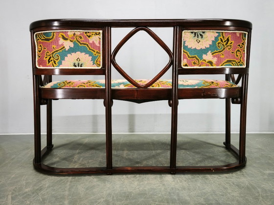 Image 1 of Sofá modernista estilo Fledermaus de Josef Hoffmann, años 30