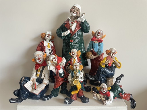 Pagliacci unici, realizzati e dipinti a mano. – decoratieve objecten, Stone (photo 2 of 15)