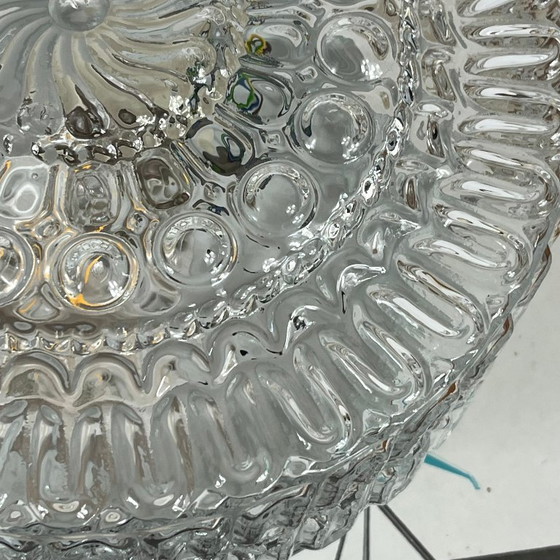 Ronde Wandlamp Plafondlamp Transparant Glas Vintage Armatuur 1970 1980 – Wandlampen (photo 3 of 9)