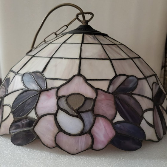 Image 1 of Lampada a sospensione Tiffany vintage
