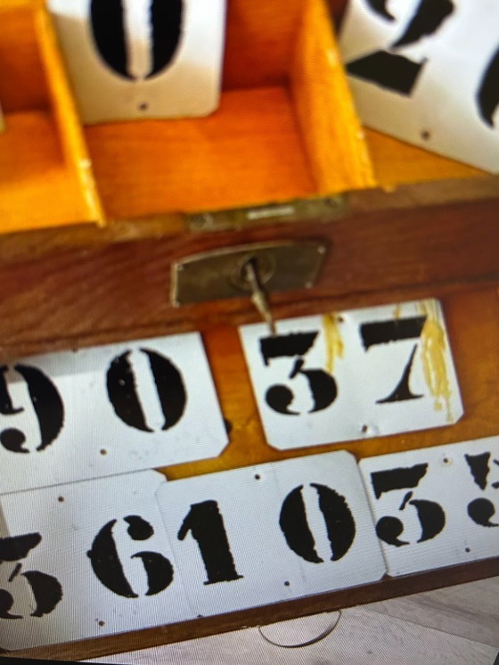 Image 1 of House numbers, Vintage '60s, '70s, and '80s metal with coating. Patina: yes