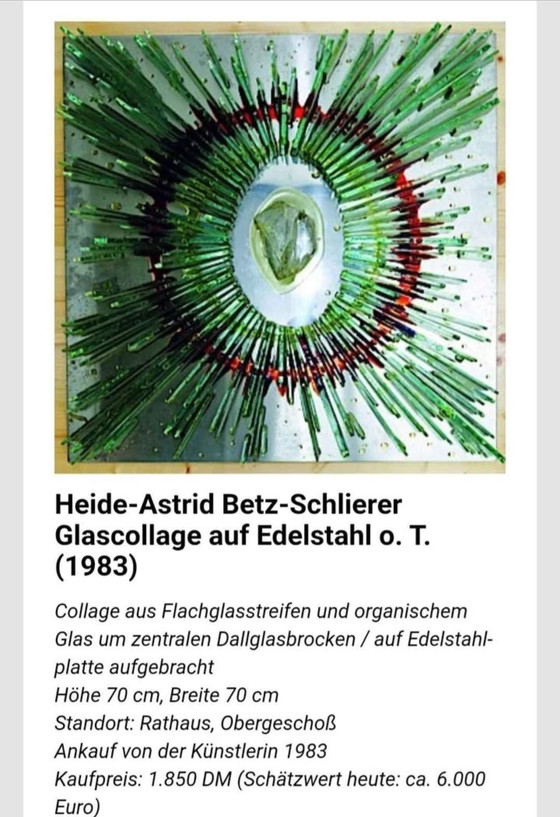 Image 1 of Collage di vetro di alta qualità di Heike-Astrid Betz-Schlierer