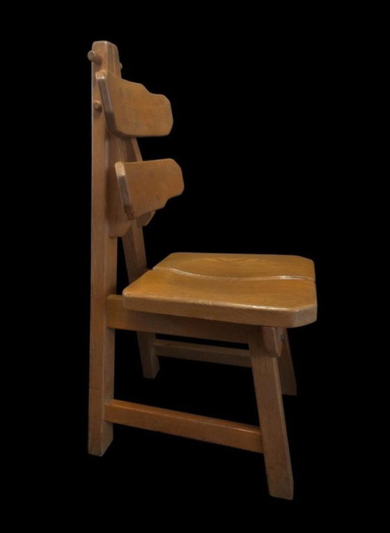 Image 1 of Vintage brutalist sculptural constructivisme stoel