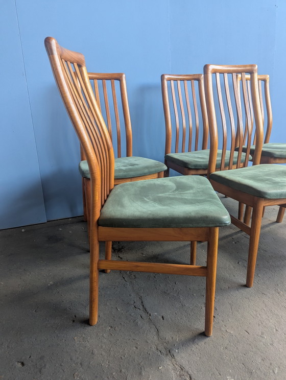 Image 1 of Set of 6 vintage teak chairs - Schou Andersen - Denmark