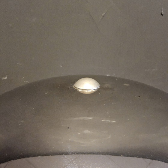Image 1 of Vintage Chromen/Messing Paddestoel Lamp (Space Age Lamp) Bauhaus/Hollywood Regency Tafel Lamp