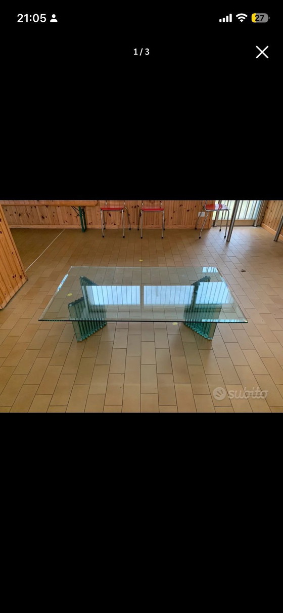 Image 1 of Luigi Massoni designer coffee table from the 1980s