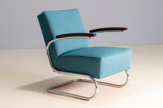 Image 1 of Par de sillones tubulares modelo S 411, mediados del siglo XX.