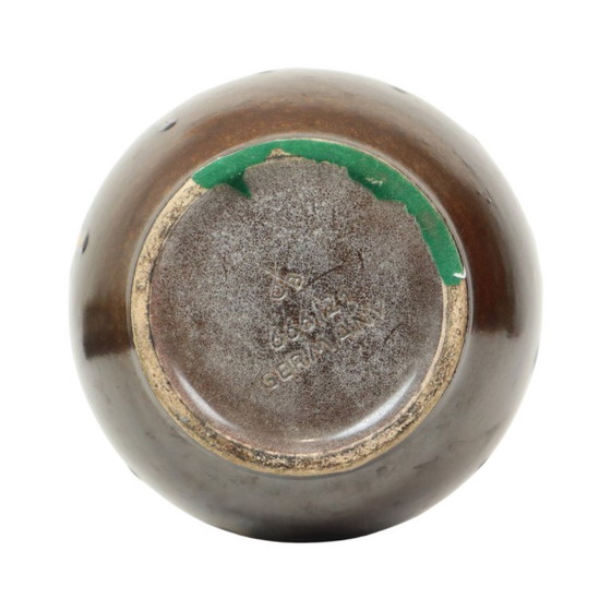 Image 1 of Sphärische Fett Lava Vase Lila 666-21