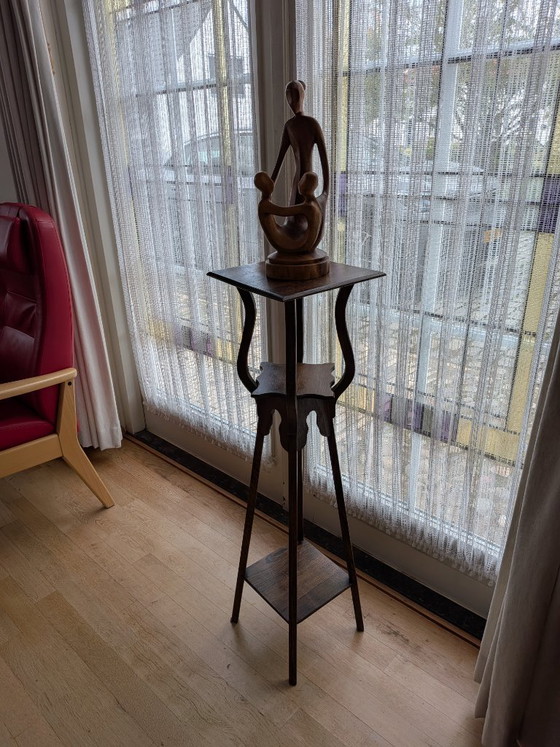 Porte-plantes, piédestal, Art Nouveau – Bois (photo 15 of 17)