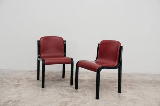 Carlo Bartoli Tisettanta Set van twee stoelen Mod. Mito Jaren 70 Modern Design