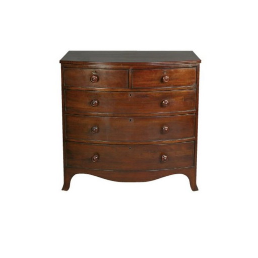 Eichholtz Ladekast Bowfront Dressoir Commode mahonie