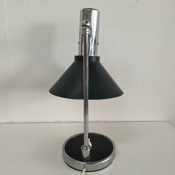 Image 1 of Lampada da tavolo vintage 60 ies Stilux Milano (nero e rosso)