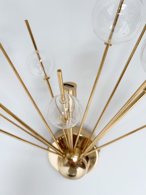 Set of 2 Italian Wall lights with glass spheres, 1970s – Metal (photo 4 of 15)