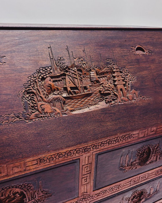 Escritorio secretario chino antiguo – Armarios de almacenamiento, Wood (photo 3 of 15)