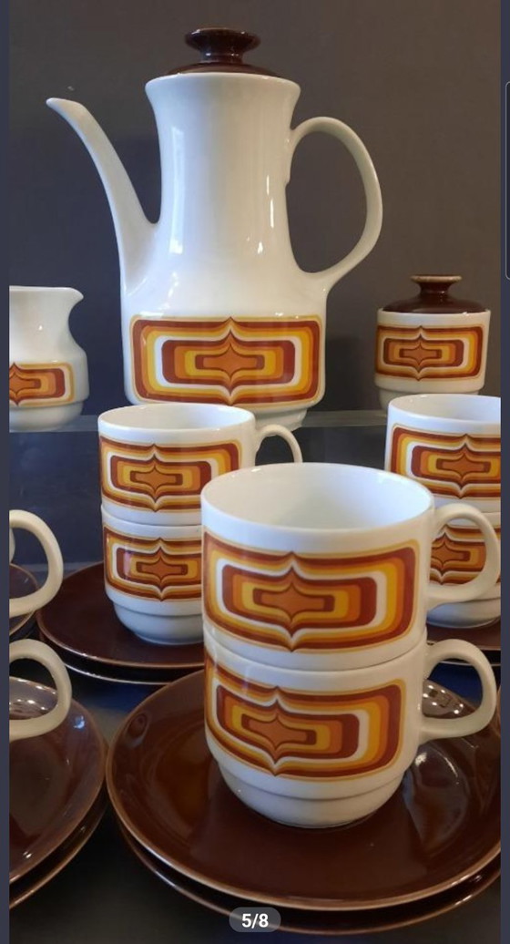 Image 1 of Design HANS THÉO BAUMANN Service 12 people.