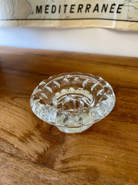 Image 1 of Kleine glazen kaarsenhouder
