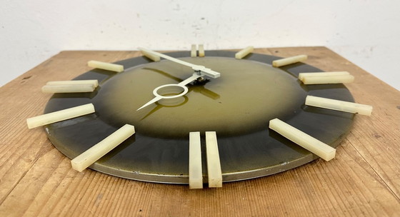 Image 1 of Industrial Office Wall Clock from Pragotron, 1970s