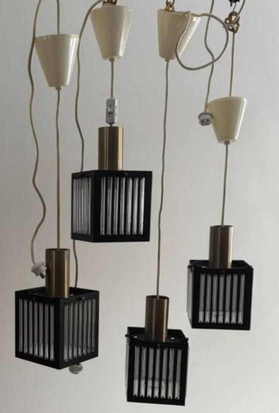 Image 1 of Rare Space Age Design Lamps – Schmahl & Schulz (Germany), 1970s – Set of 4
