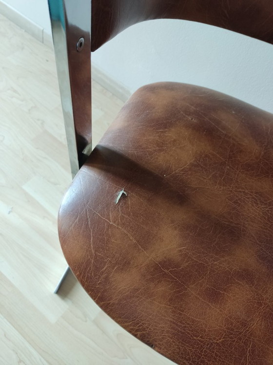 6 sedie da tavolo in pelle – Sedie da pranzo, Leather, Metal (photo 12 of 12)